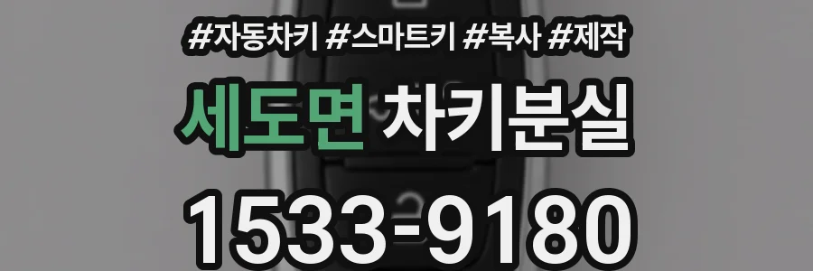 세도면 차키분실