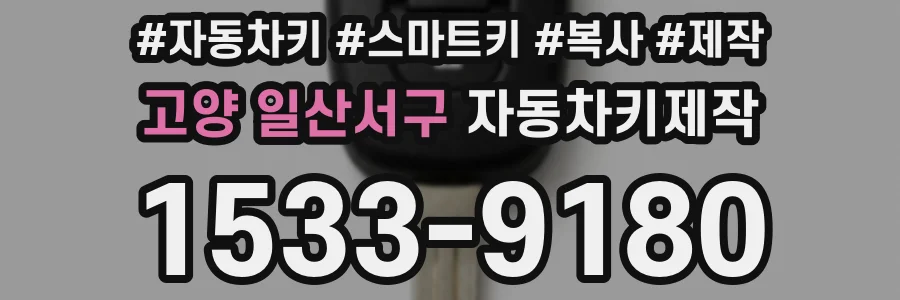고양 일산서구 자동차키제작