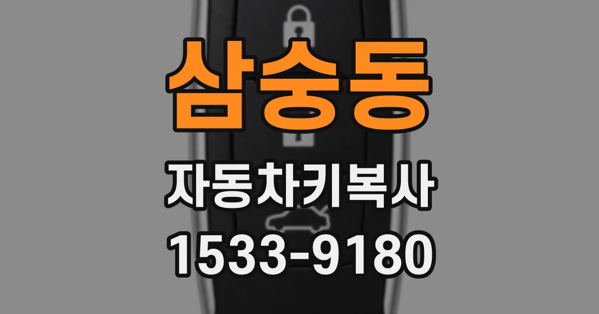 삼숭동 자동차키복사