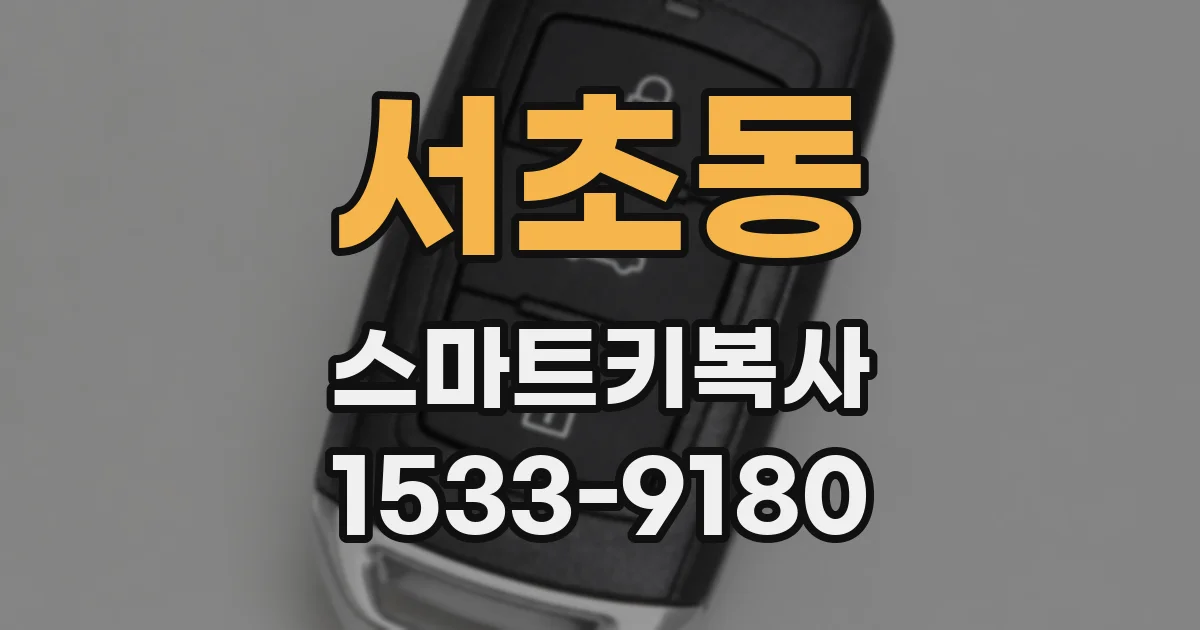 서초동 스마트키복사