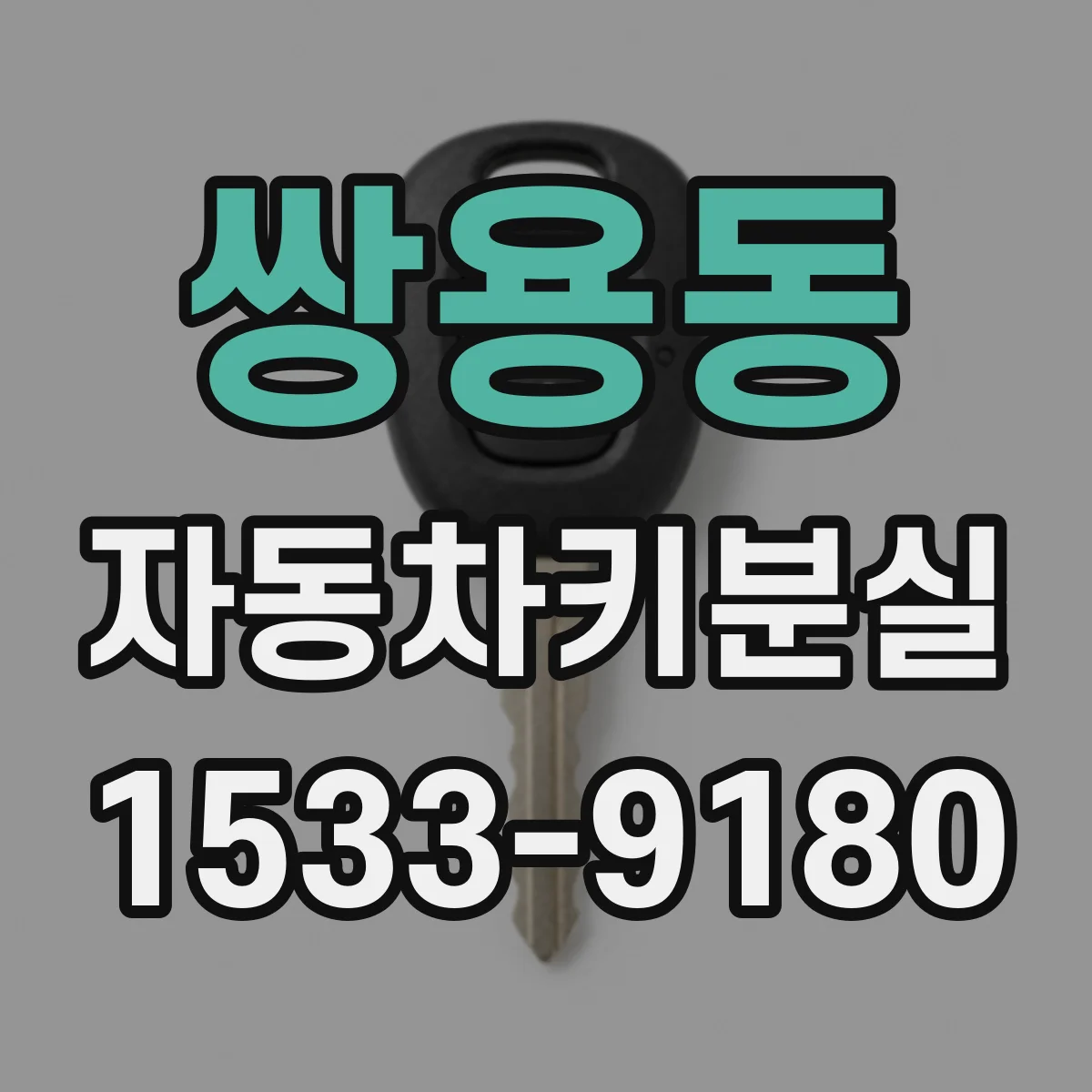 쌍용동 자동차키분실