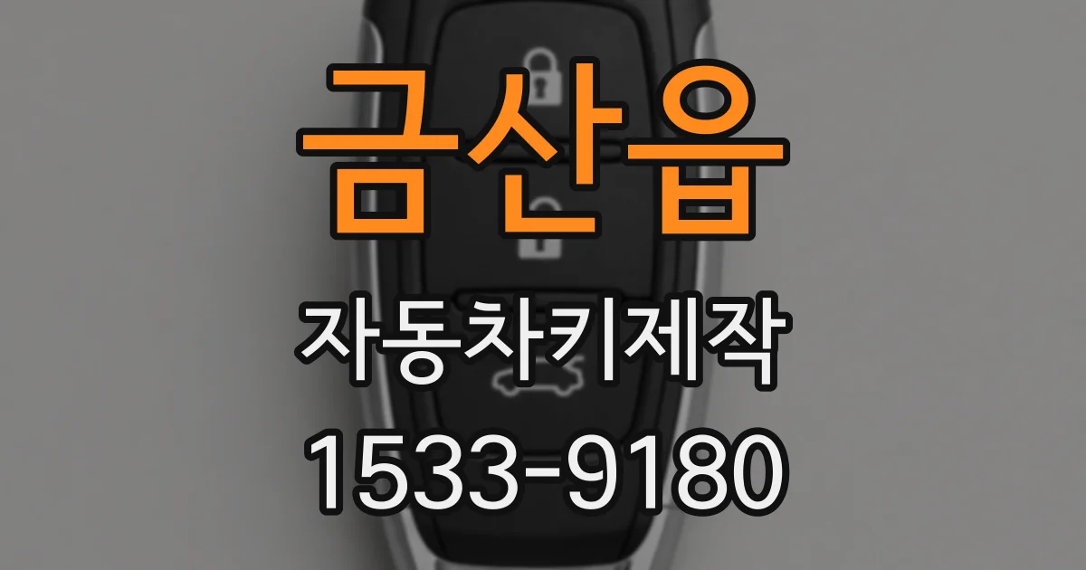 금산읍 자동차키제작