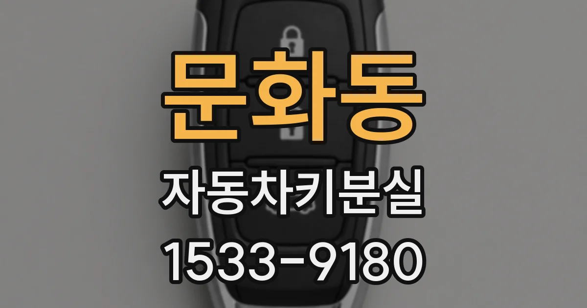 문화동 자동차키분실