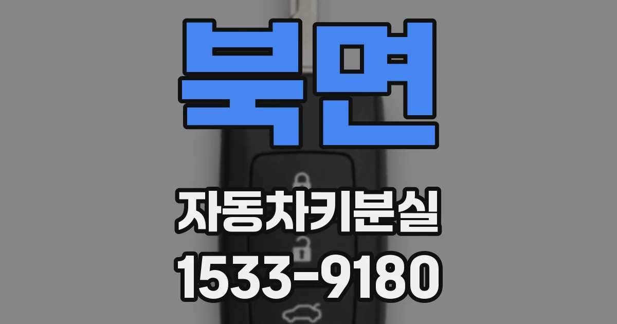 북면 자동차키분실