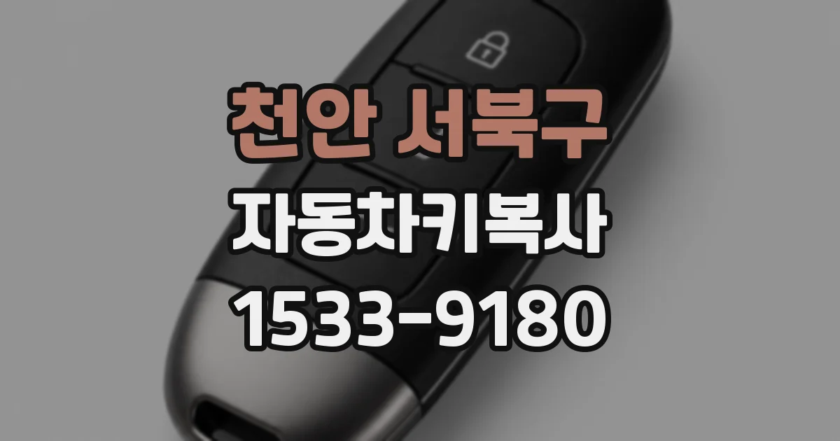 천안 서북구 자동차키복사