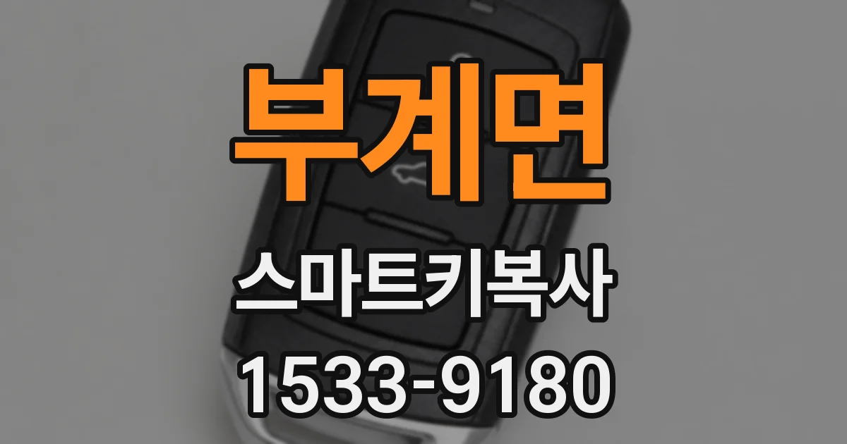 부계면 스마트키복사