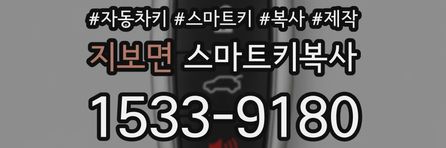 지보면 스마트키복사