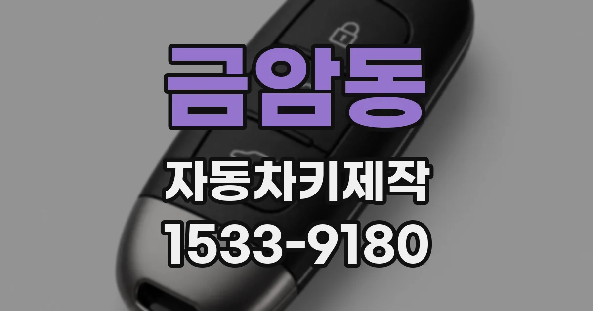 금암동 자동차키제작