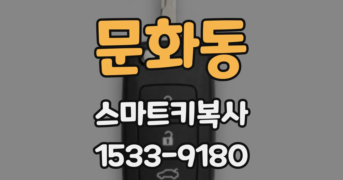 문화동 스마트키복사