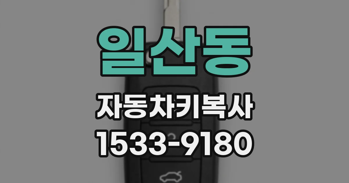 일산동 자동차키복사