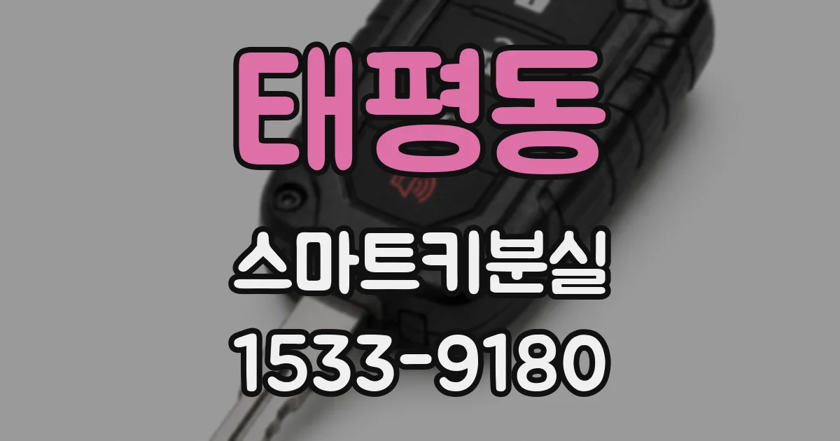 태평동 스마트키분실