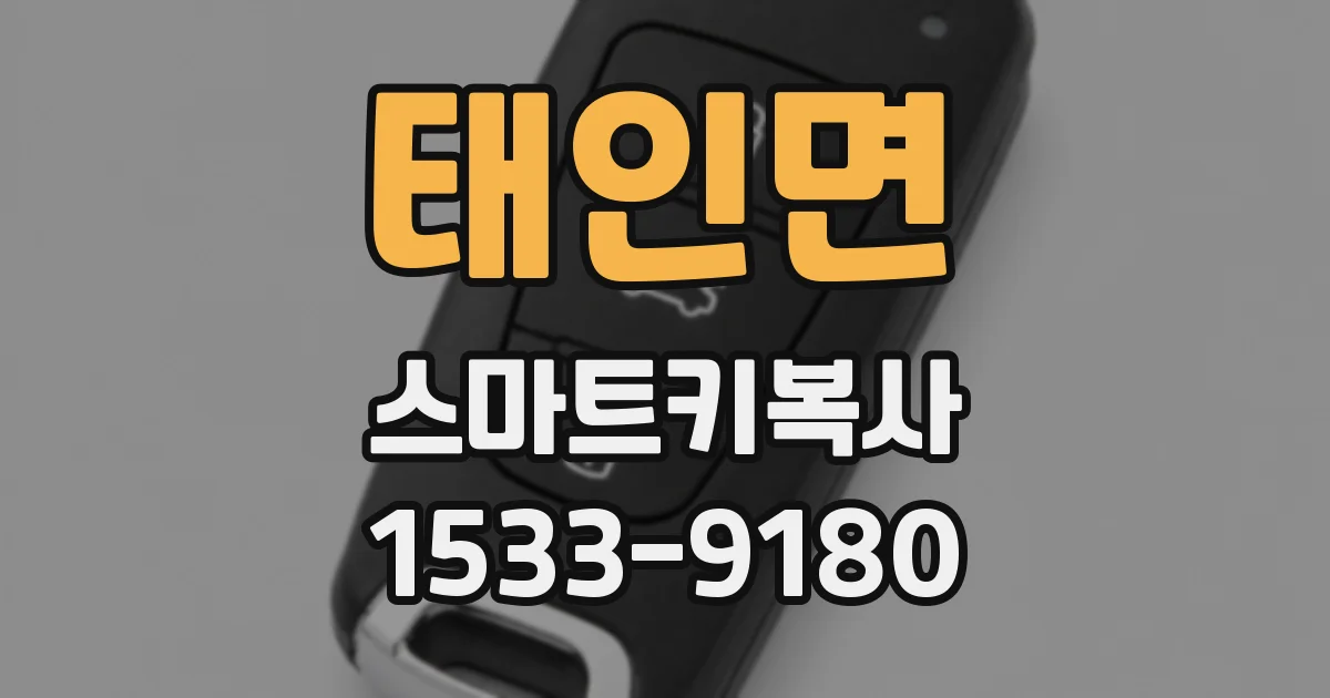 태인면 스마트키복사