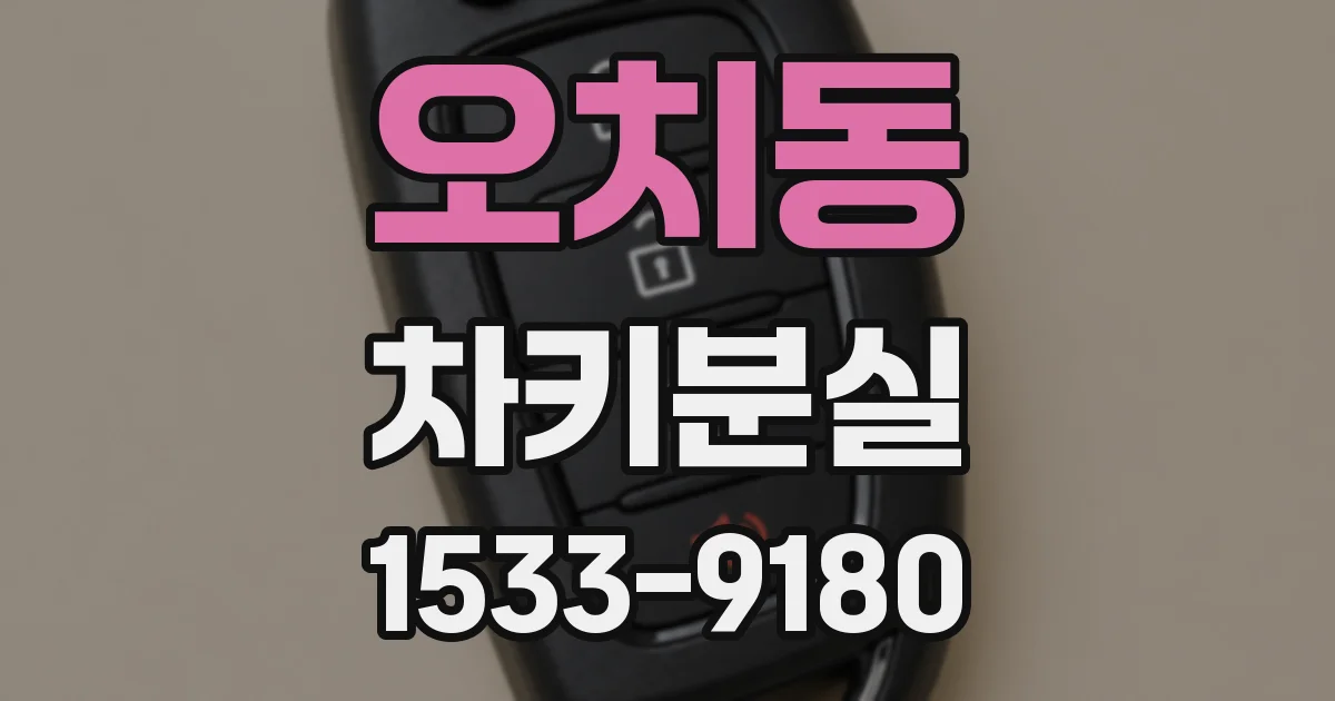 오치동 차키분실