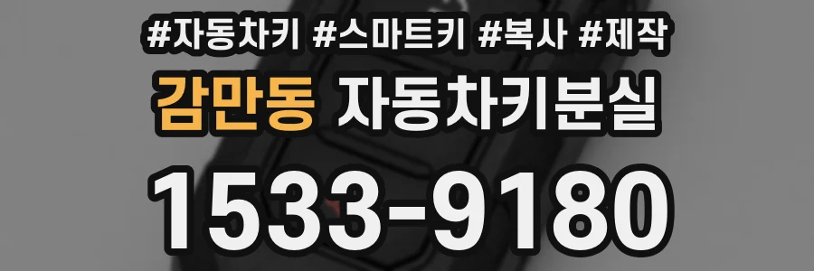 감만동 자동차키분실