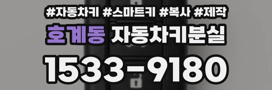 호계동 자동차키분실