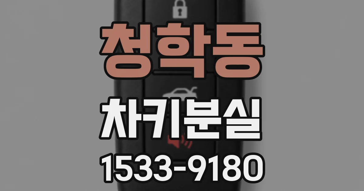 청학동 차키분실