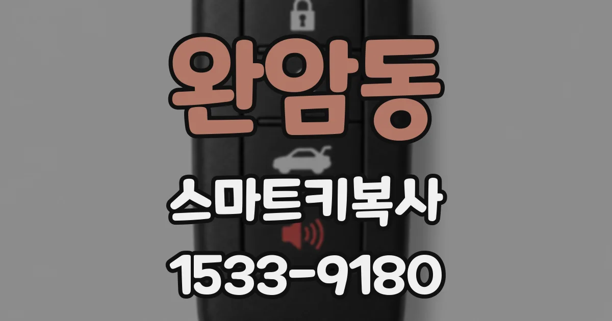 완암동 스마트키복사