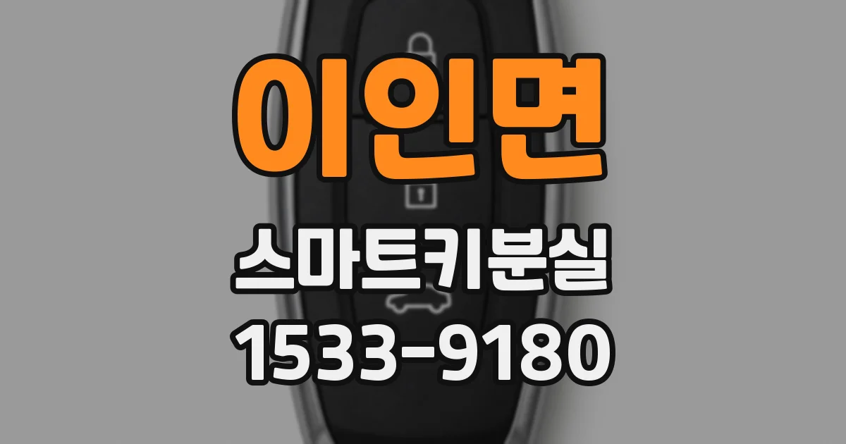 이인면 스마트키분실