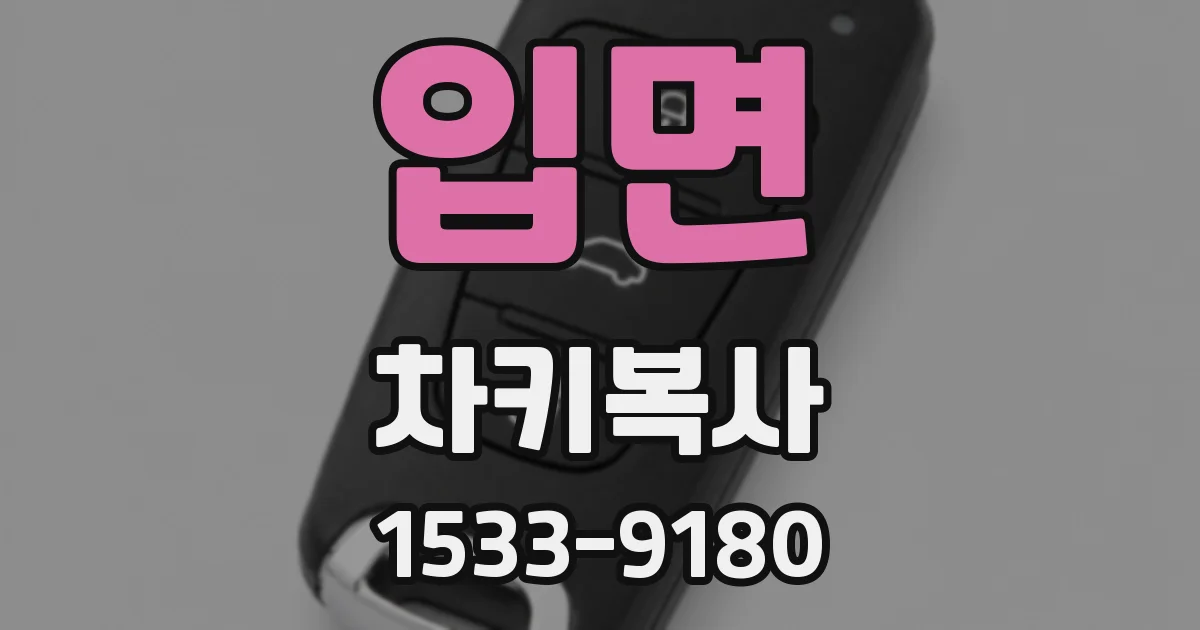 입면 차키복사