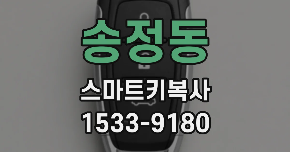 송정동 스마트키복사