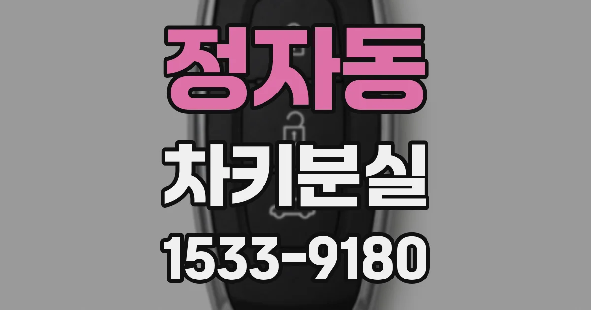 정자동 차키분실