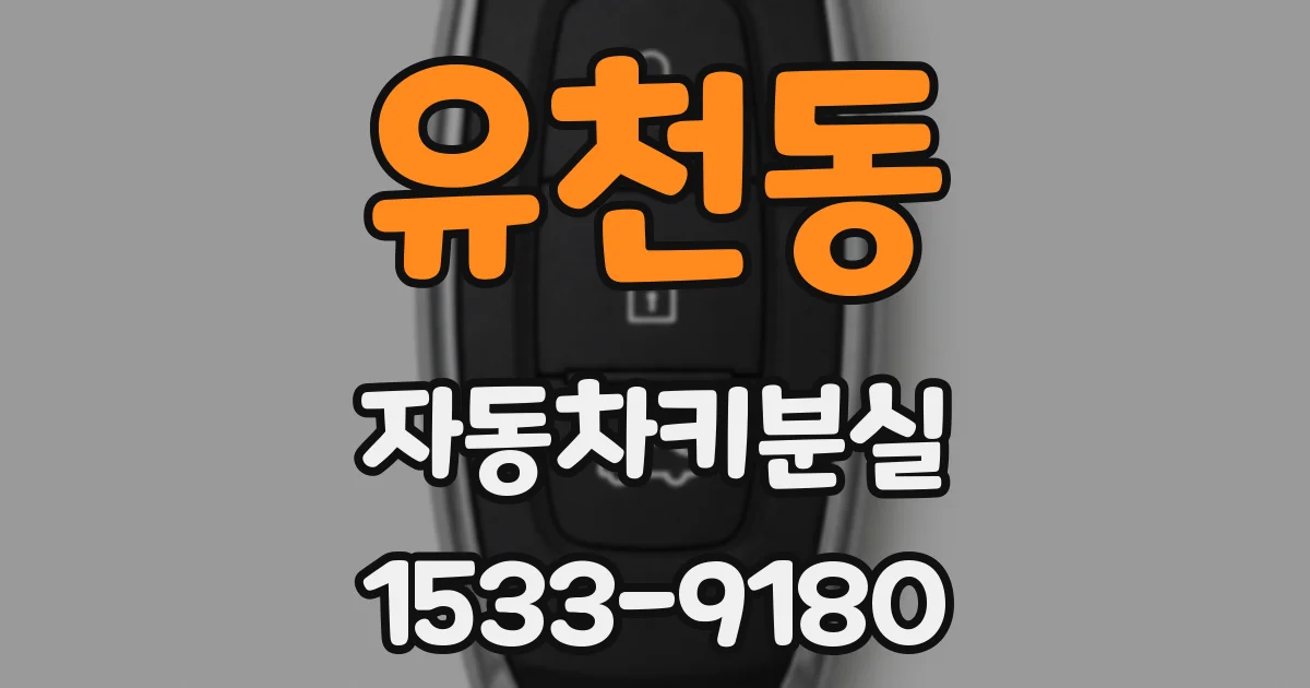 유천동 자동차키분실