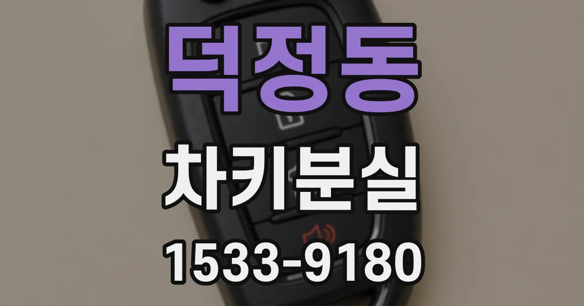 덕정동 차키분실