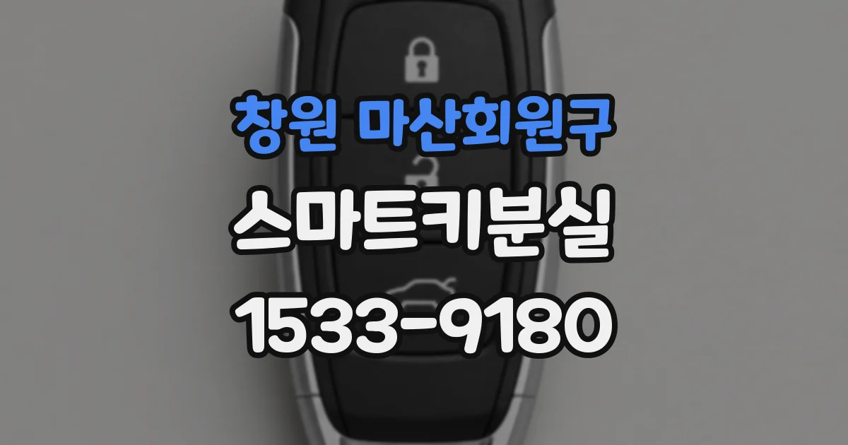창원 마산회원구 스마트키분실
