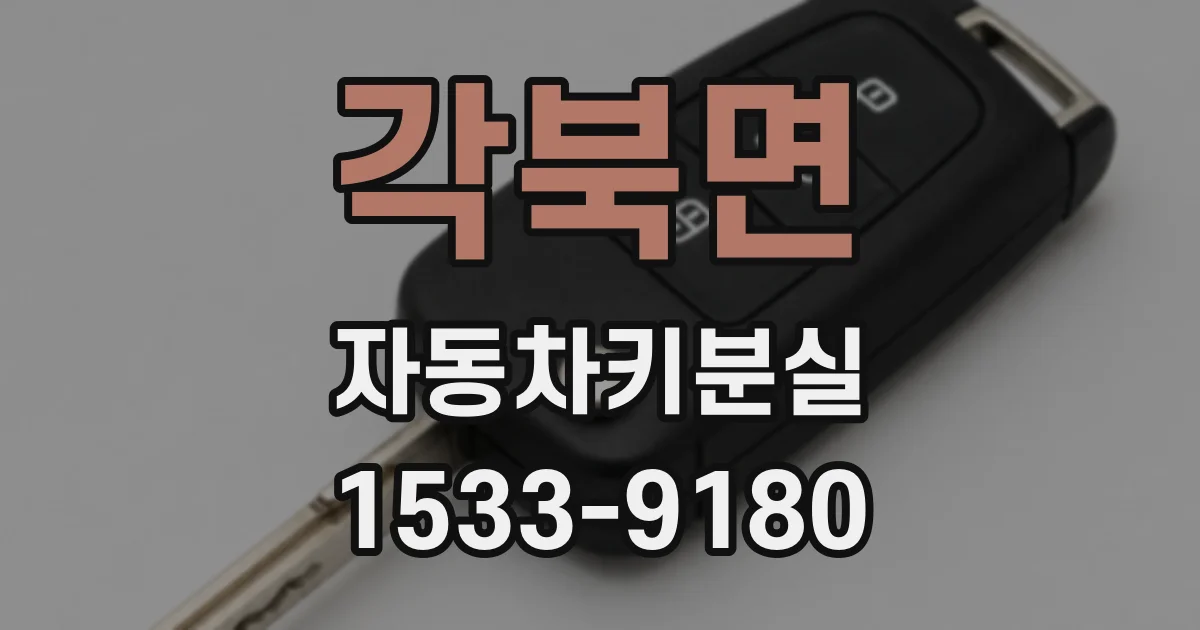 각북면 자동차키분실