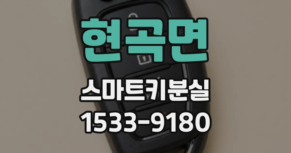 현곡면 스마트키분실