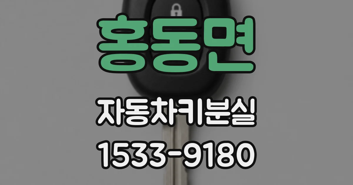 홍동면 자동차키분실