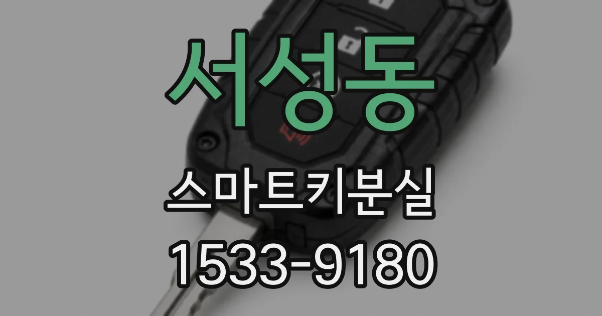 서성동 스마트키분실