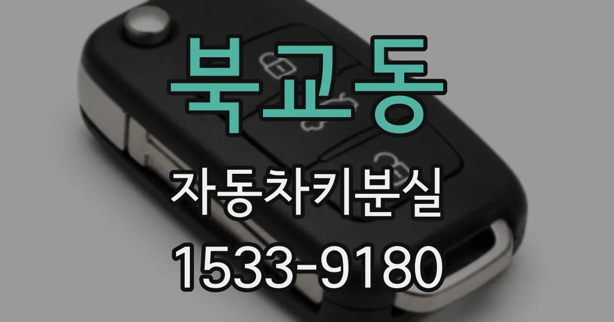 북교동 자동차키분실