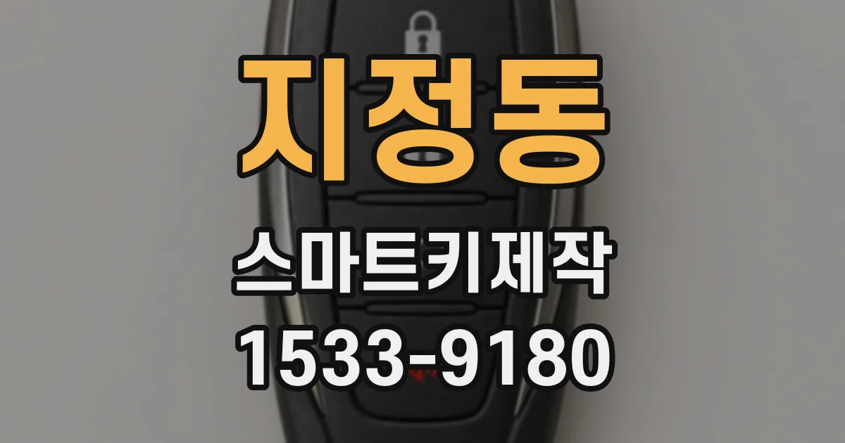 지정동 스마트키제작