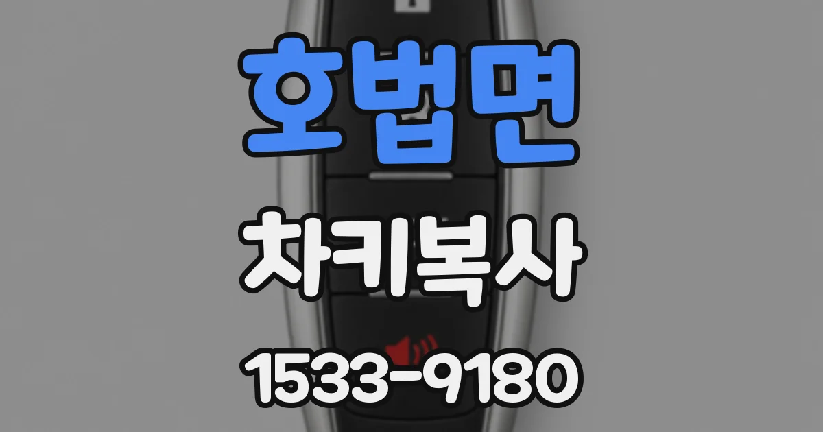 호법면 차키복사