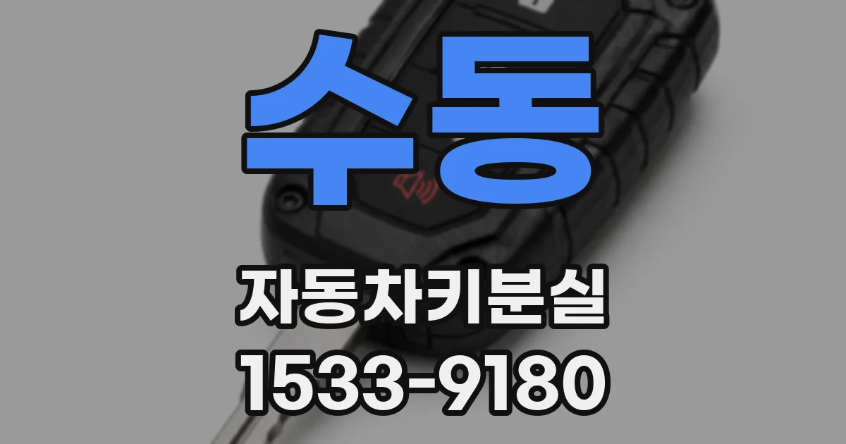 수동 자동차키분실