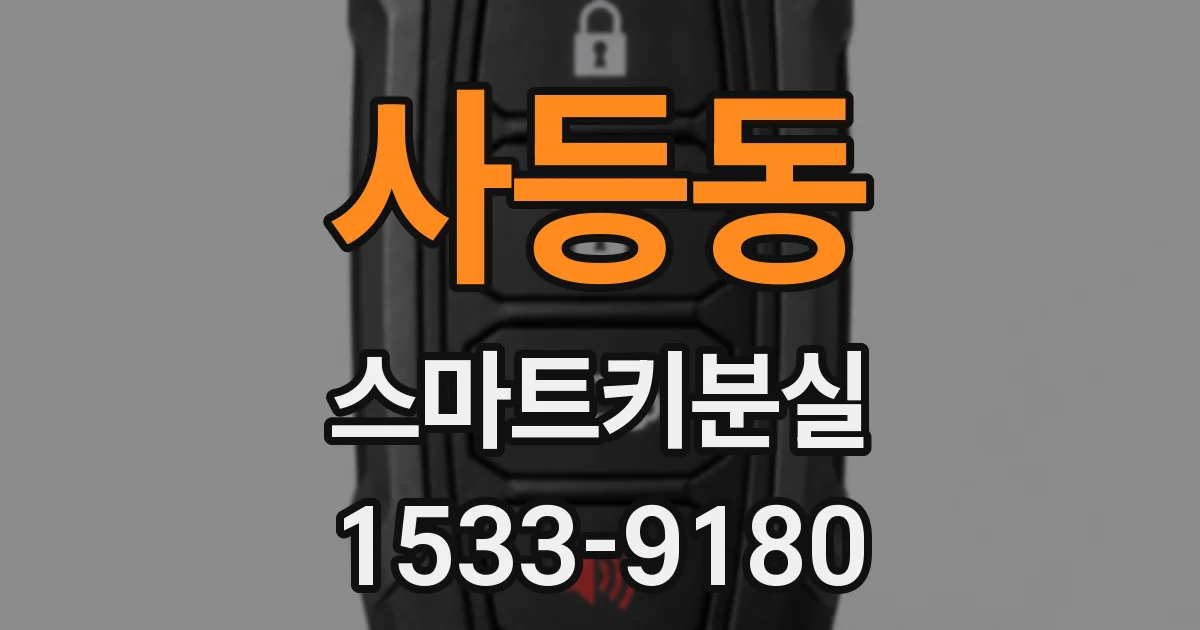 사등동 스마트키분실