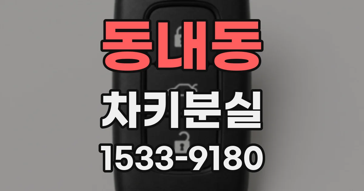동내동 차키분실