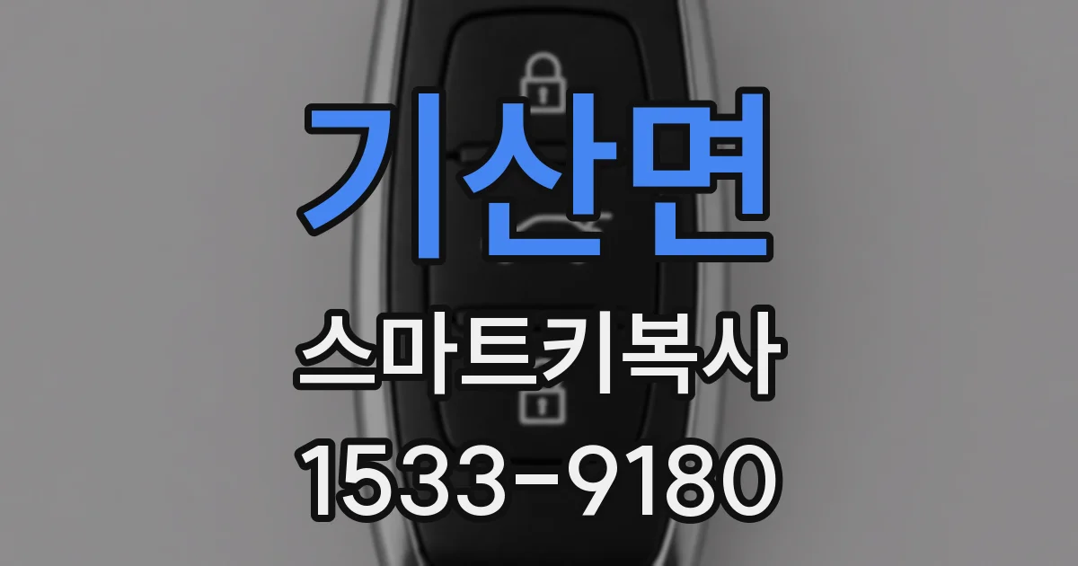 기산면 스마트키복사