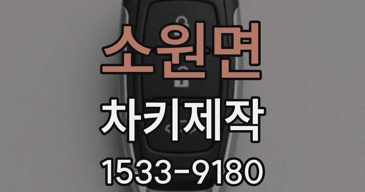 소원면 차키제작
