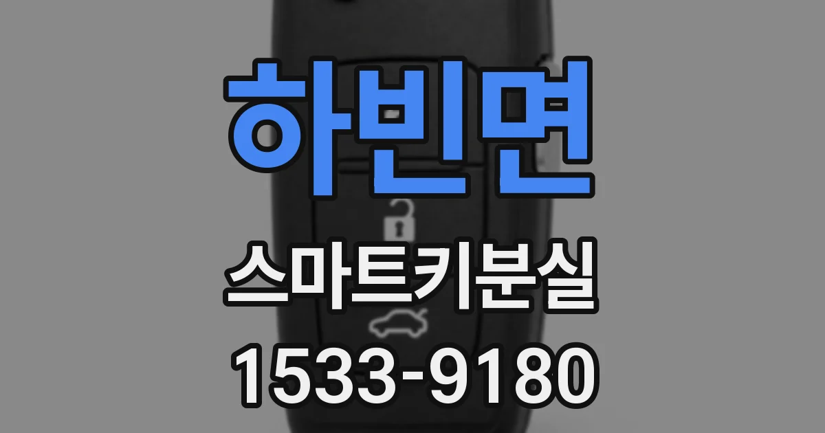 하빈면 스마트키분실