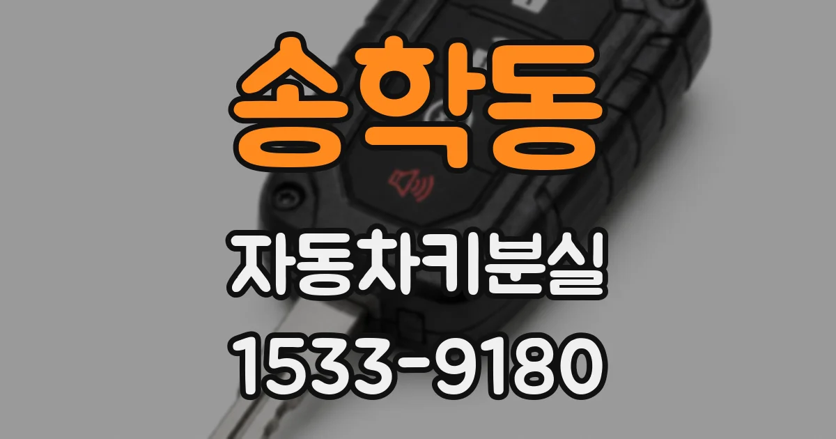 송학동 자동차키분실