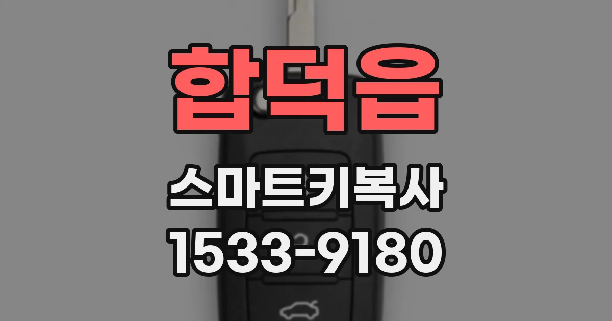 합덕읍 스마트키복사