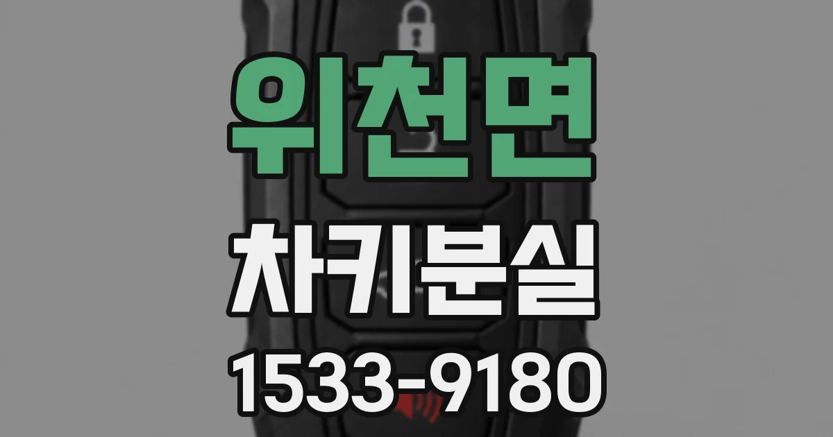 위천면 차키분실