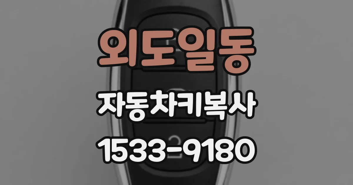 외도일동 자동차키복사