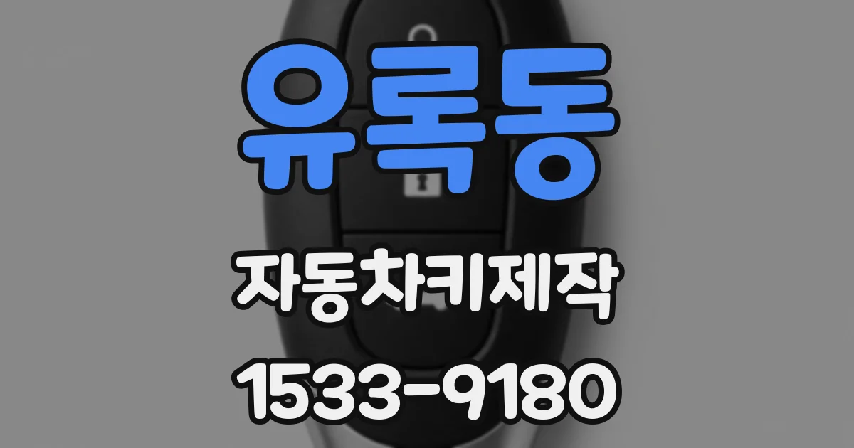 유록동 자동차키제작