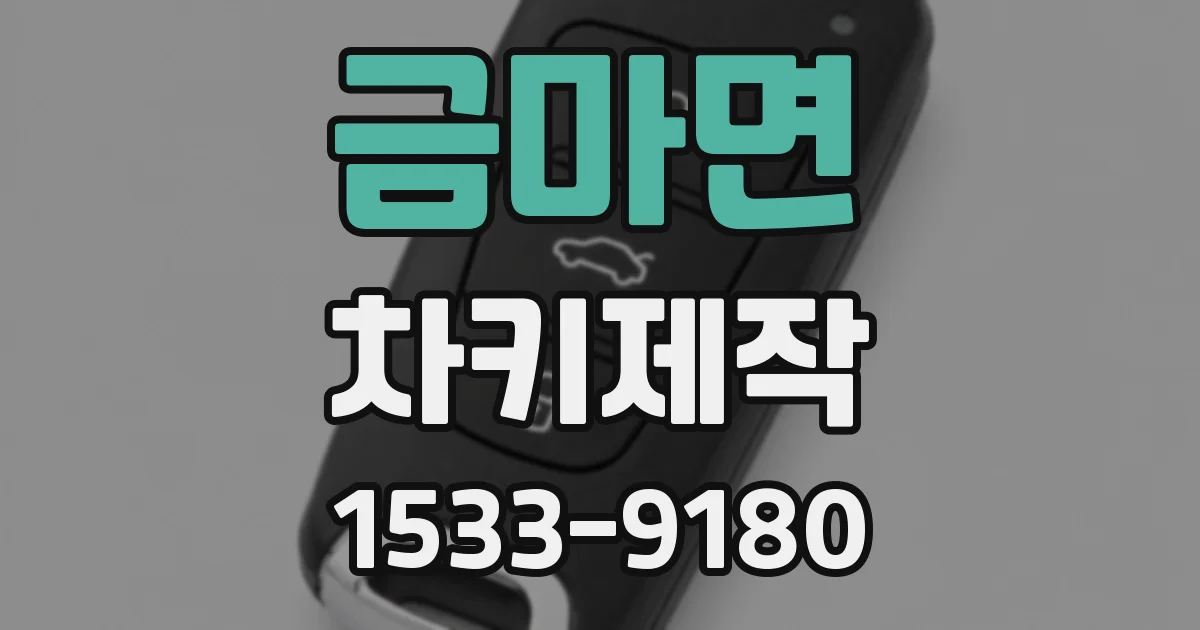 금마면 차키제작