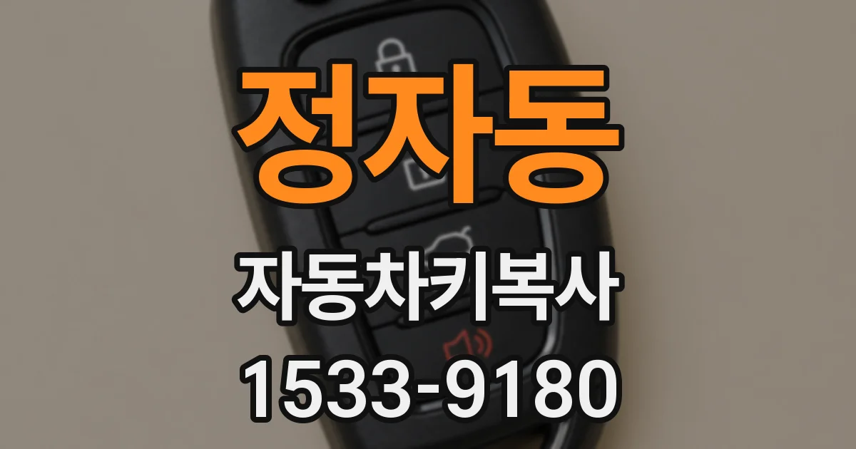 정자동 자동차키복사