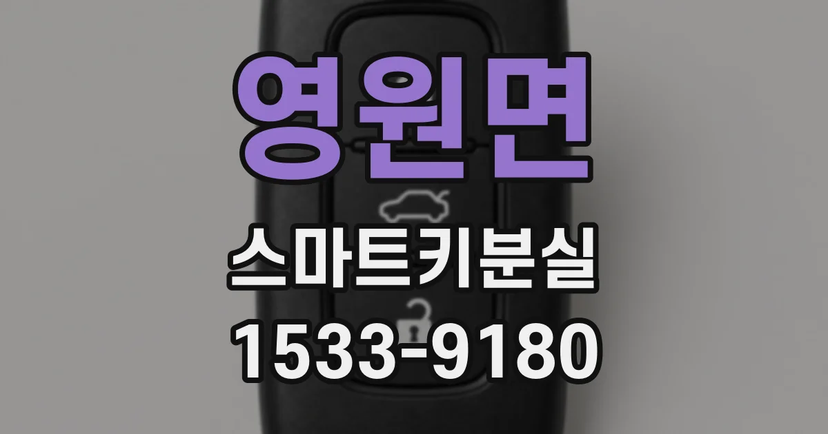 영원면 스마트키분실