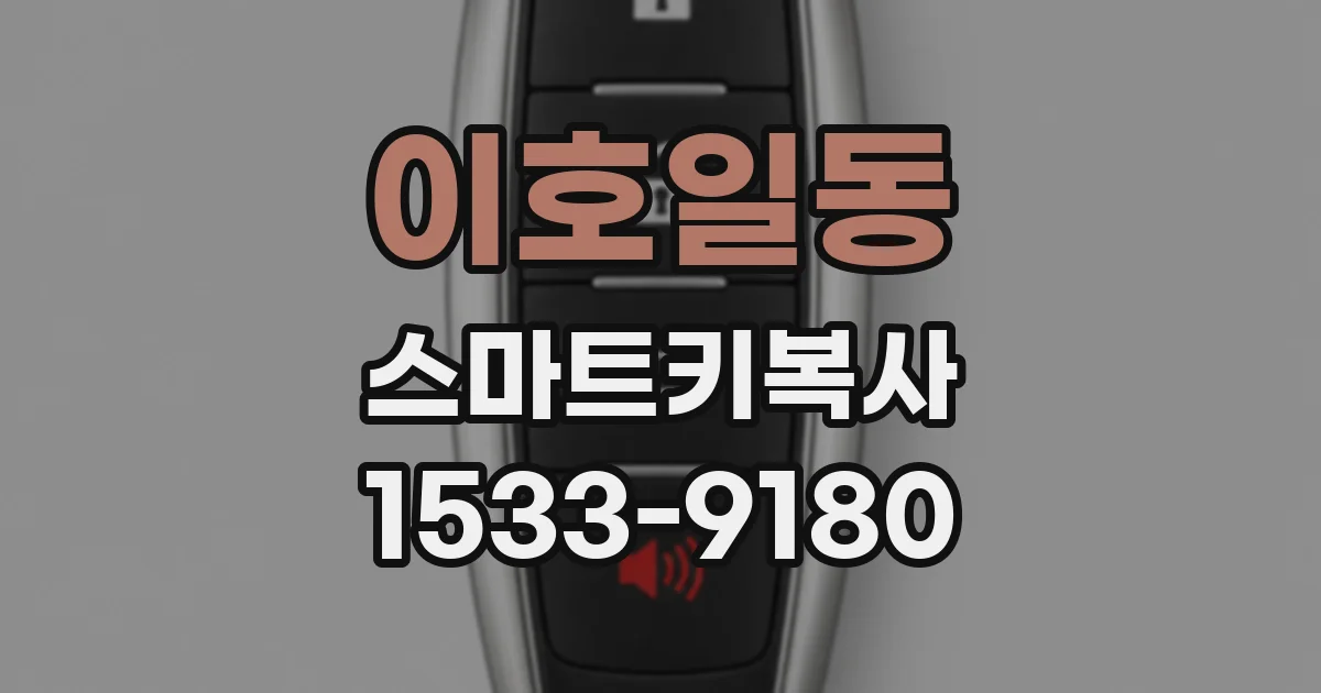 이호일동 스마트키복사
